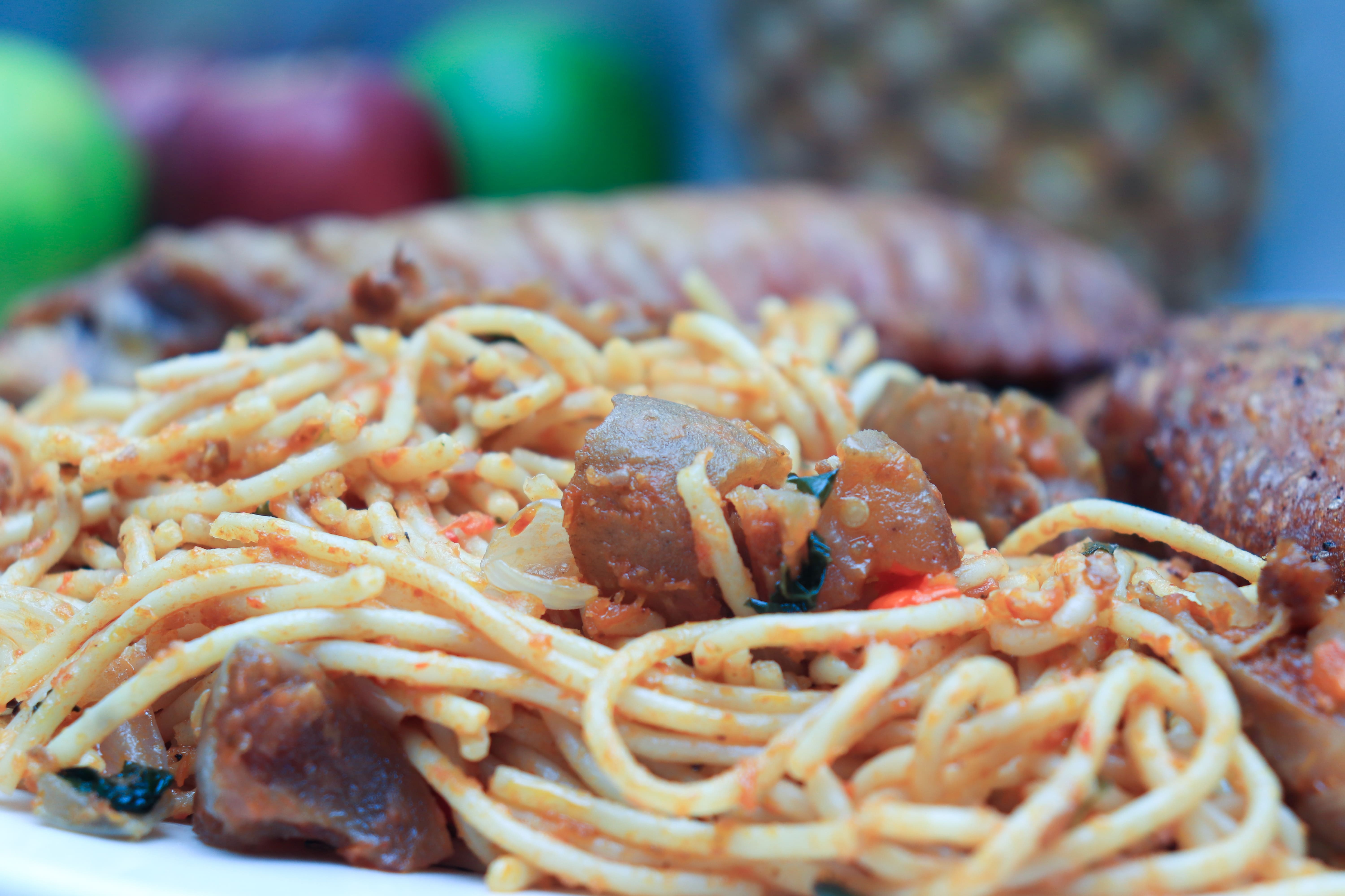 Spaghetti and turkey